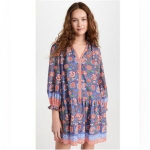 Velvet by Graham & Spencer Juliette printed boho mini dress SZ M